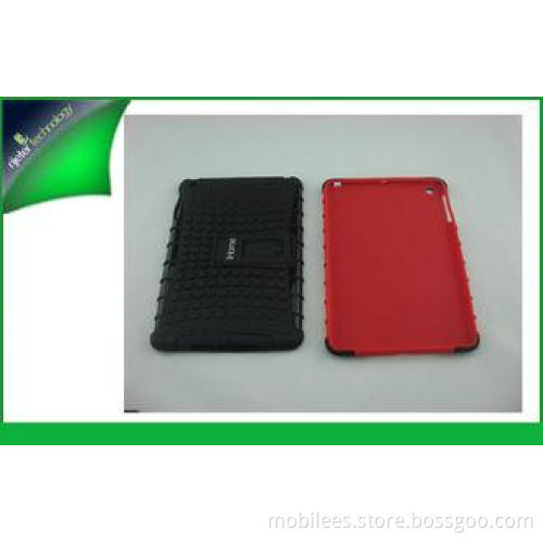 Red PC + Rubber oild coating Ipad Mini Protective Cases ,